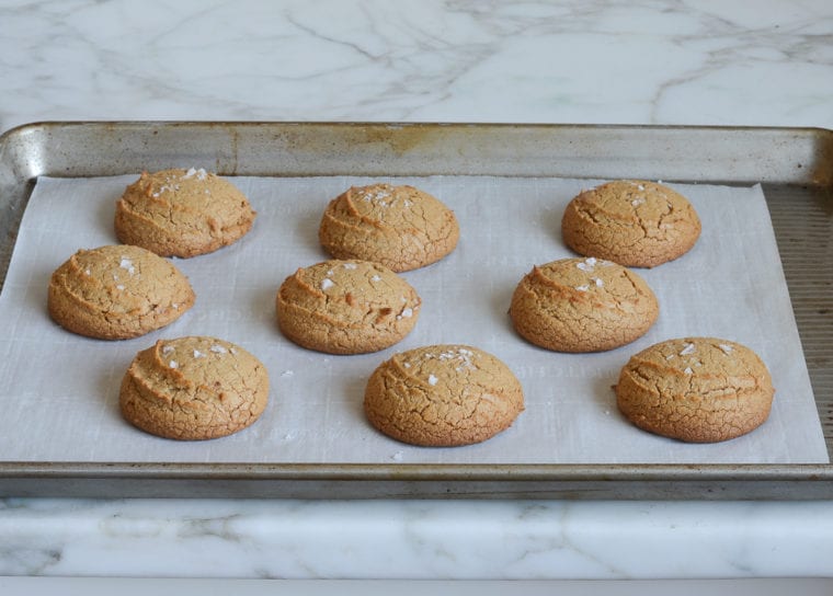 baked salted peanut butter cookies