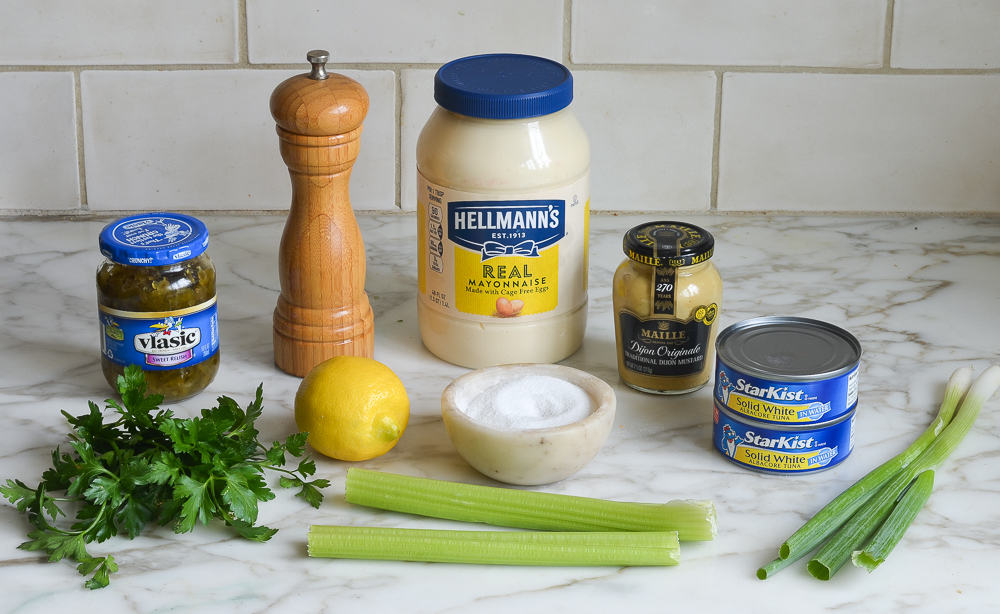 ingredients for tuna salad