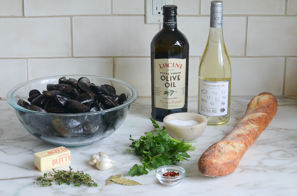 mussels white wine sauce ingredients