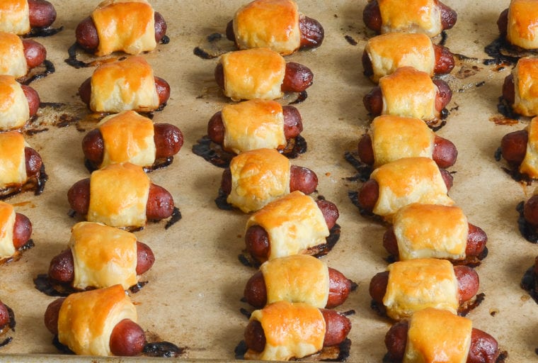 Pigs in a Blanket with Spicy Honey Mustard Sauce Once Upon a Chef