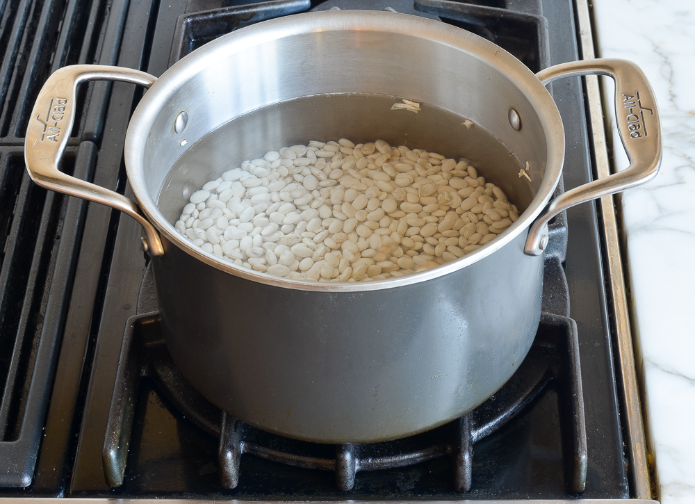 soaking white beans