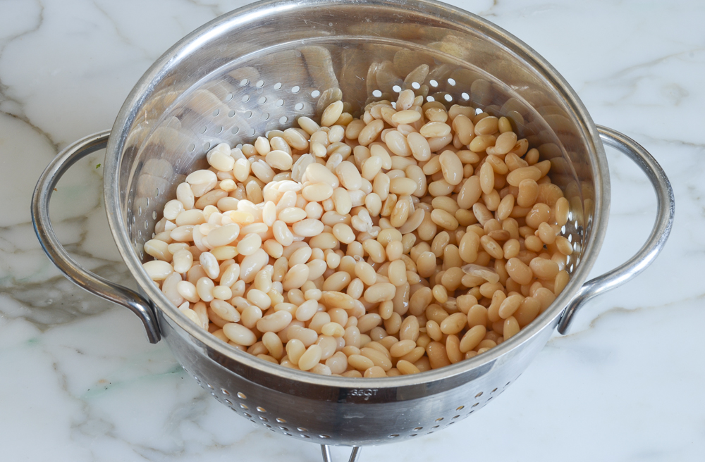 soaked white beans