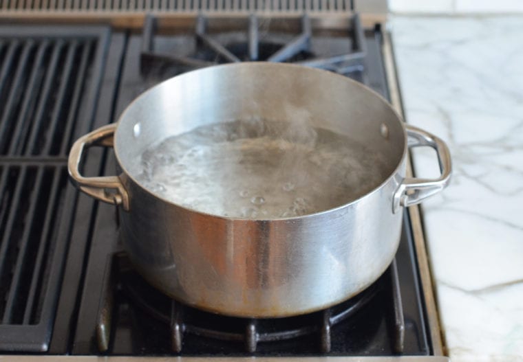 bring water to a boil