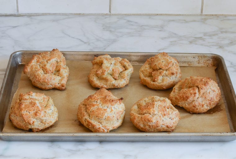 slightly deflated passover rolls