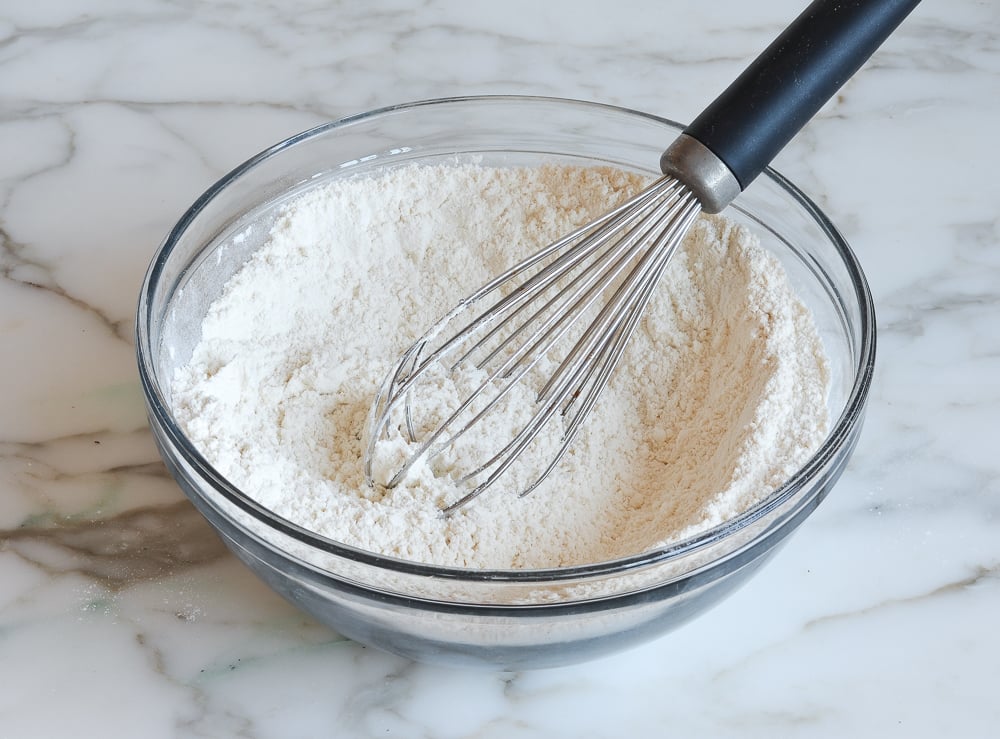 whisked dry ingredients