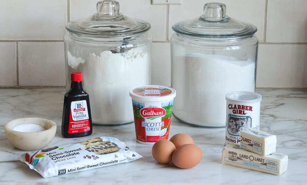 chocolate chip ricotta cake ingredients