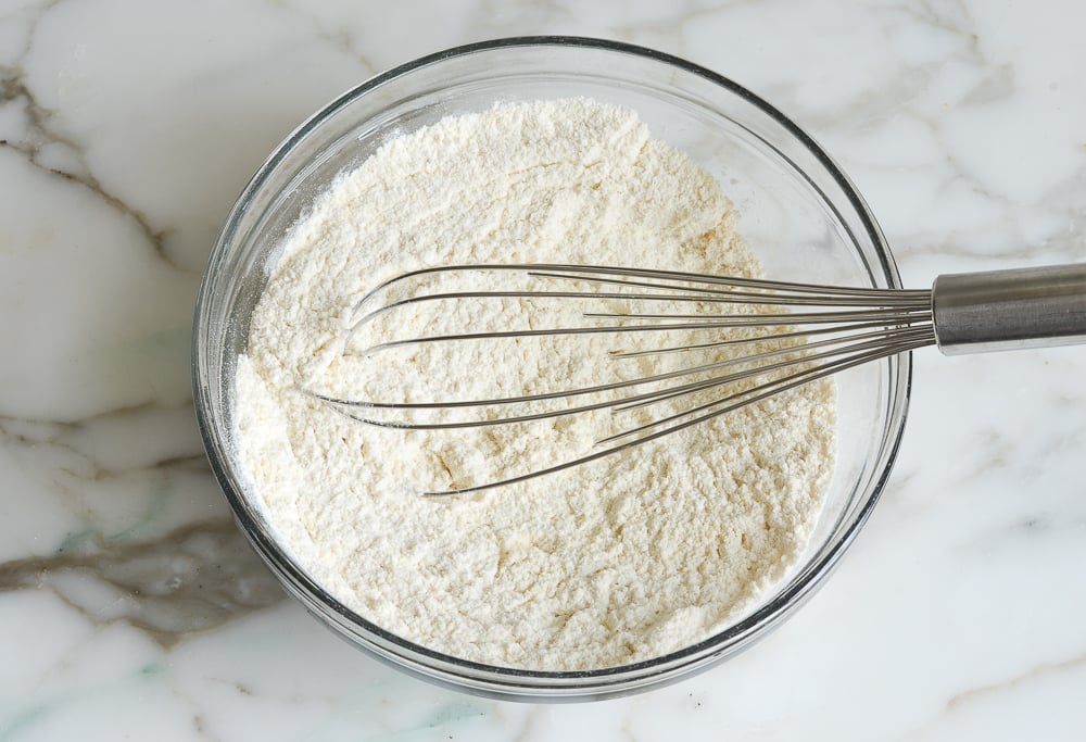 whisked dry ingredients