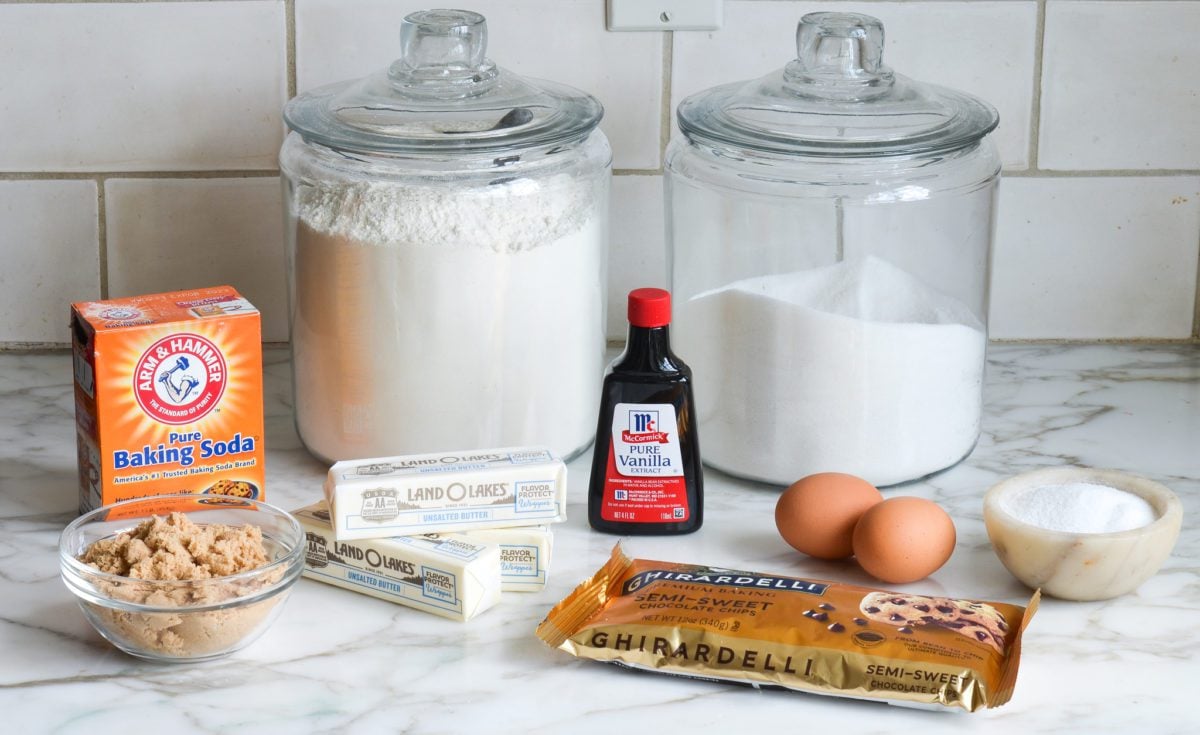 crisp chocolate chip cookies ingredients