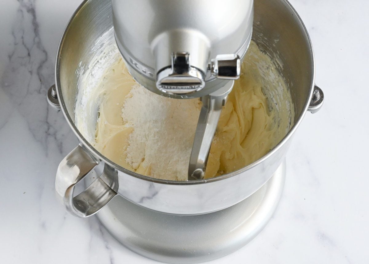 adding remaining sugar
