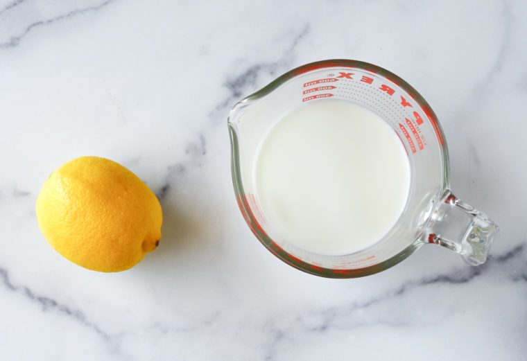 ingredients to make buttermilk