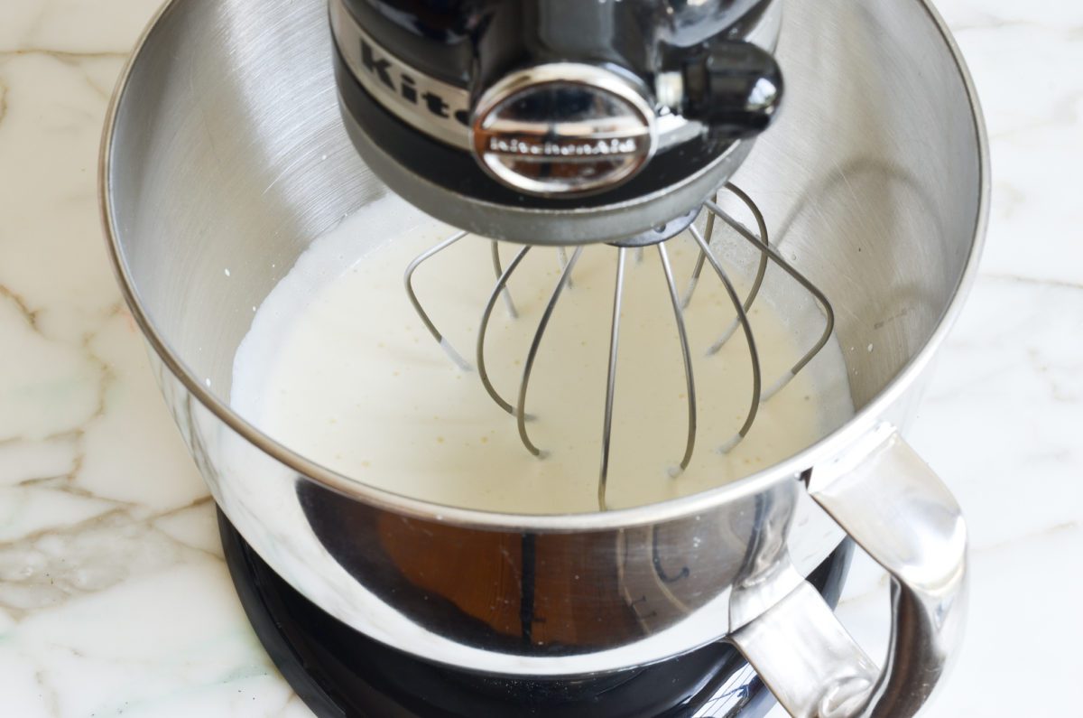 slightly thickened cream