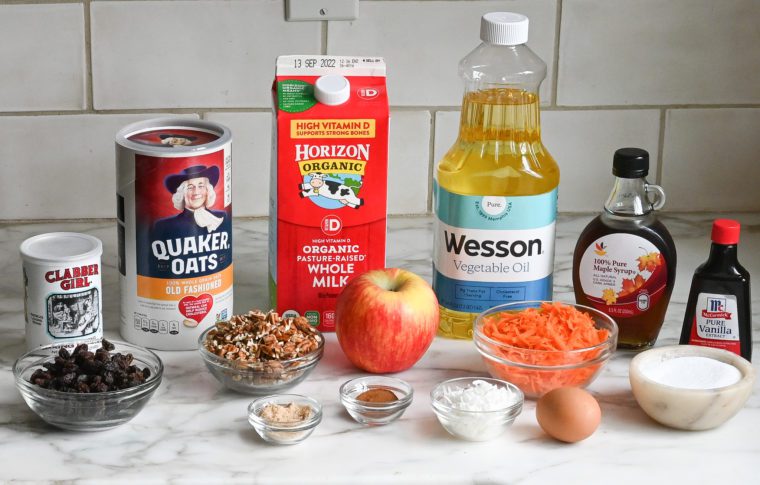 morning glory baked oatmeal ingredients