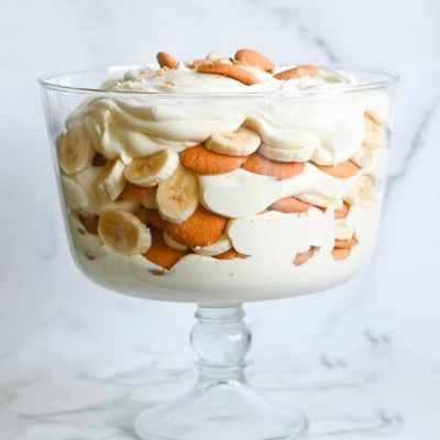 Multi-layered banana pudding.