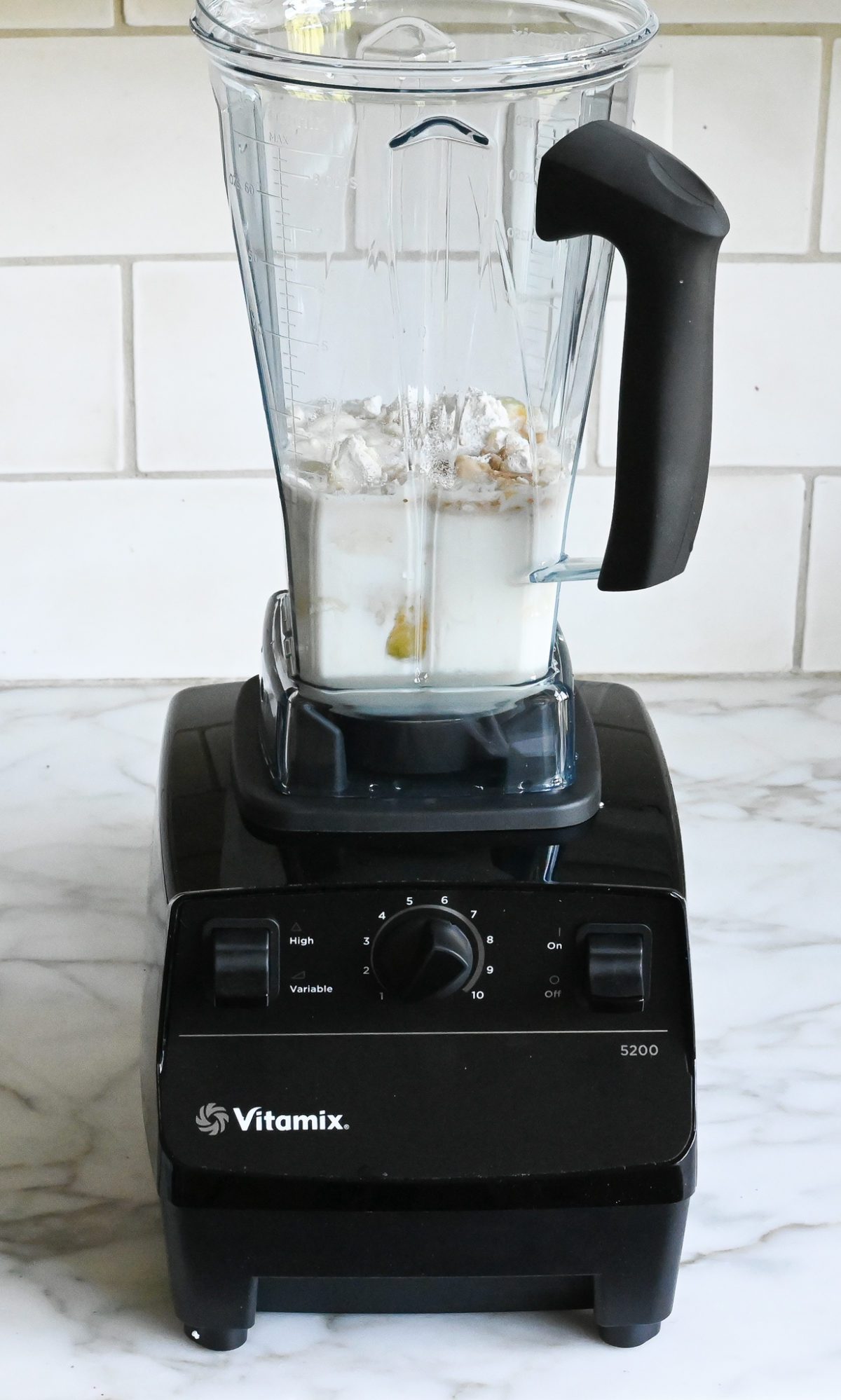 clafoutis batter ingredients in blender
