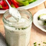 jar of blue cheese dressing