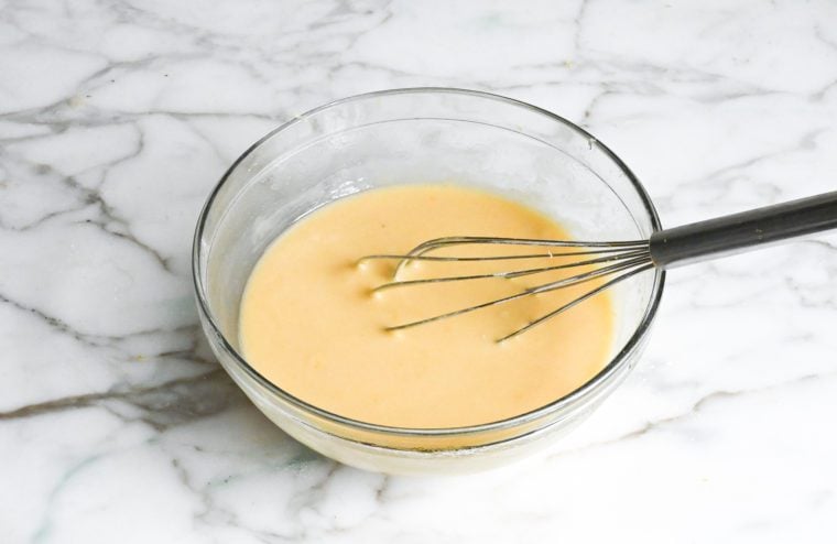 madeleine batter in bowl