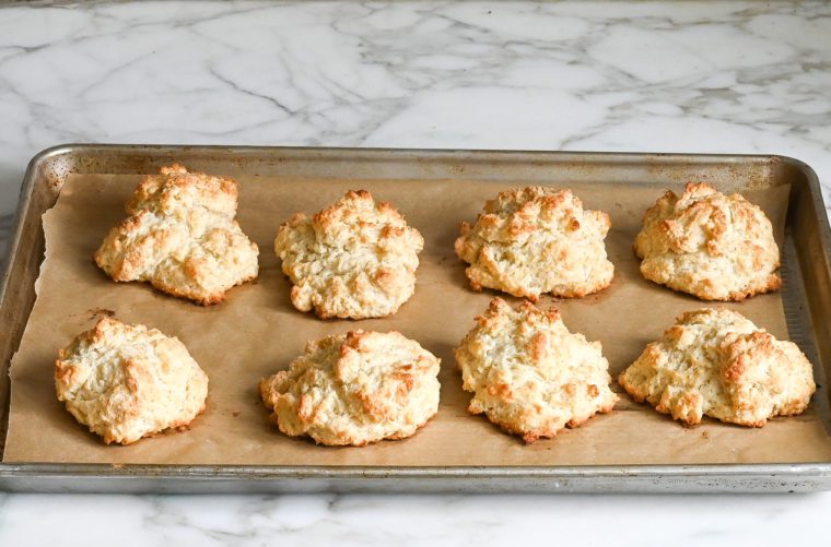 drop biscuits fresh out of the oven