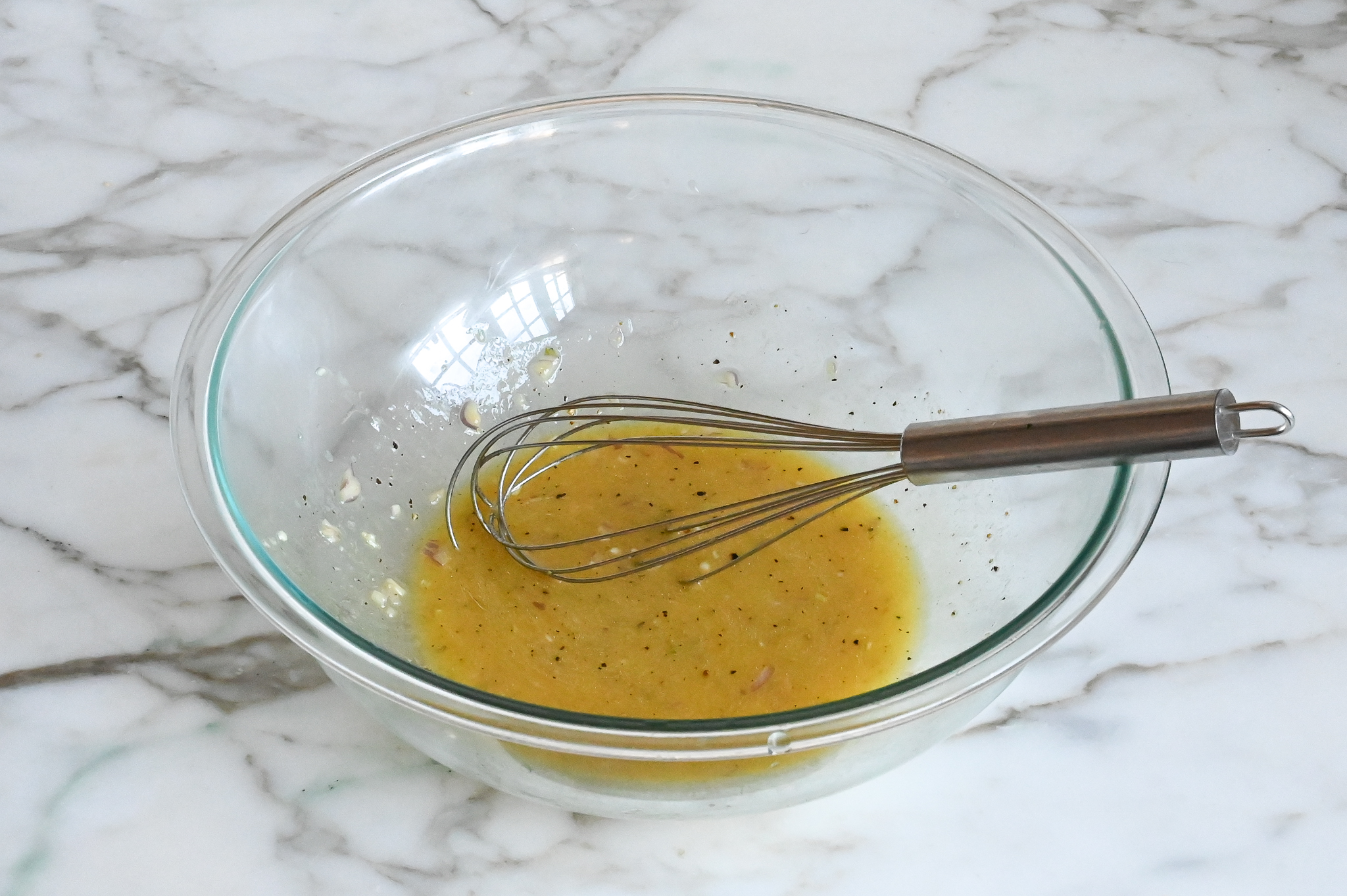 Kale, Brussels Sprouts & Dried Cranberry Salad with HoneyDijon