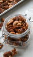 Jar of spiced nuts.