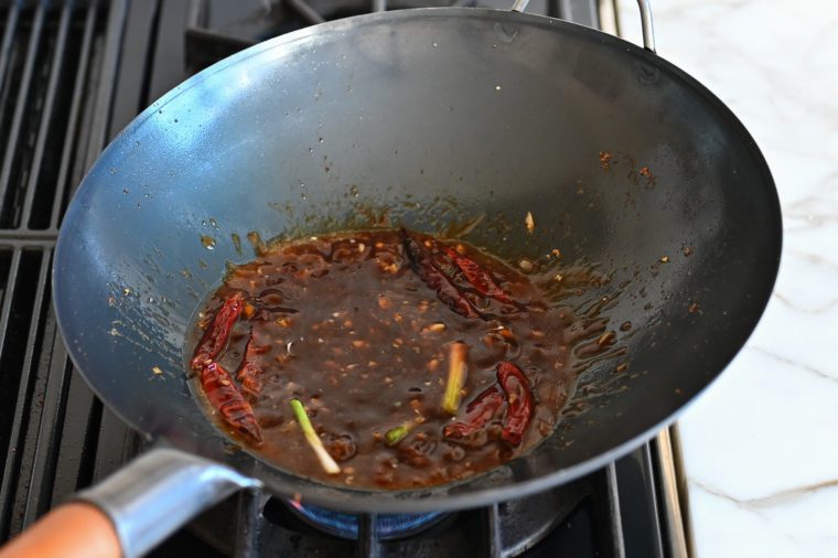 thickened Mongolian beef sauce