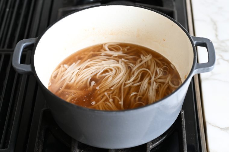 rice noodles in broth