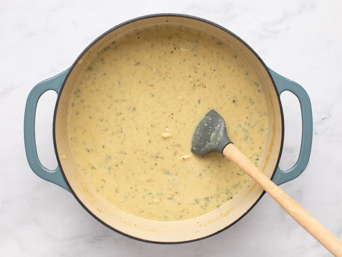 finished cream of mushroom soup
