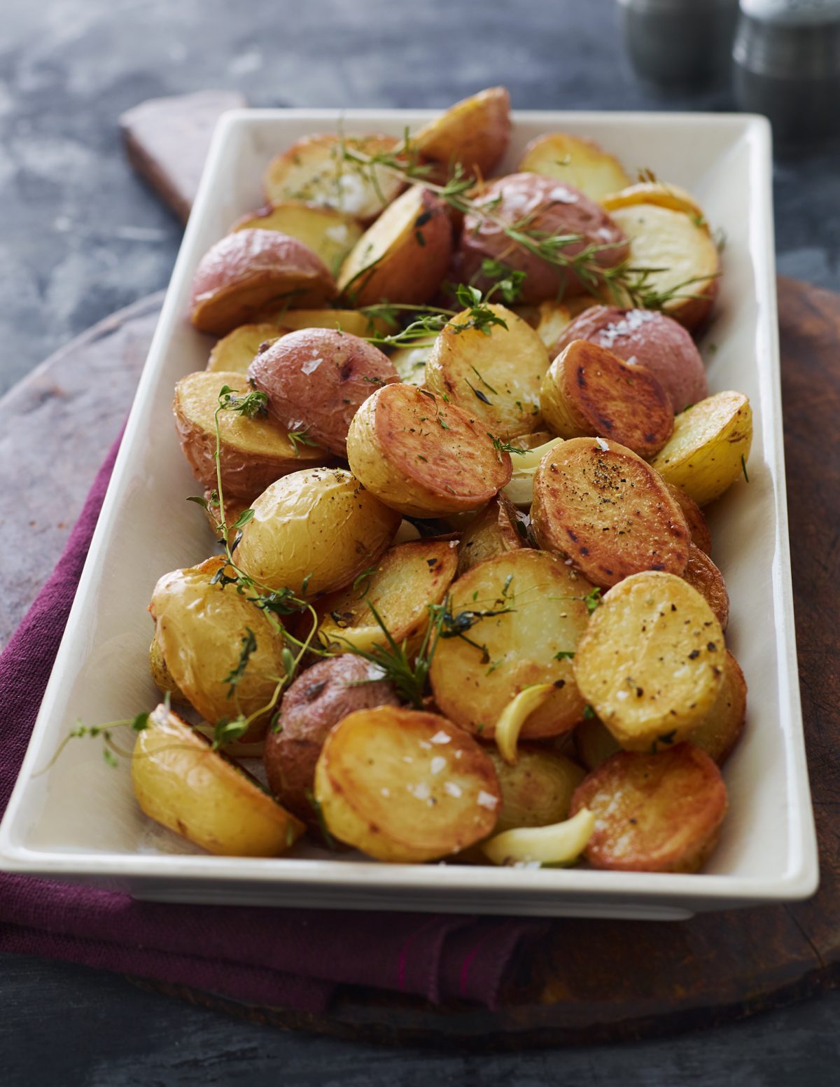 Spicy Roasted Potatoes Recipe - easy seasoned potatoes in the oven!