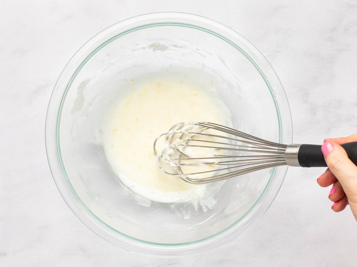 whisked lemon glaze