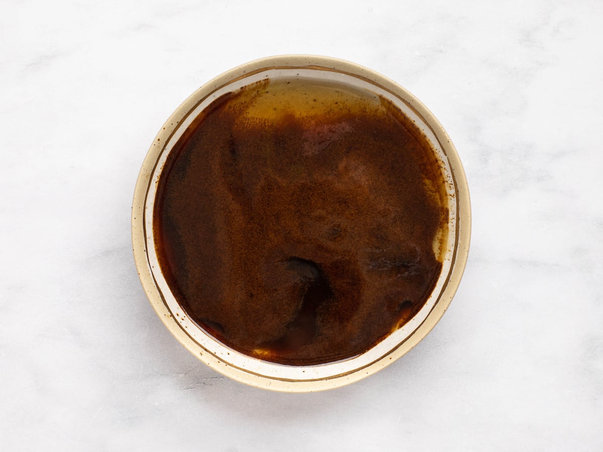 espresso and rum mixture in bowl