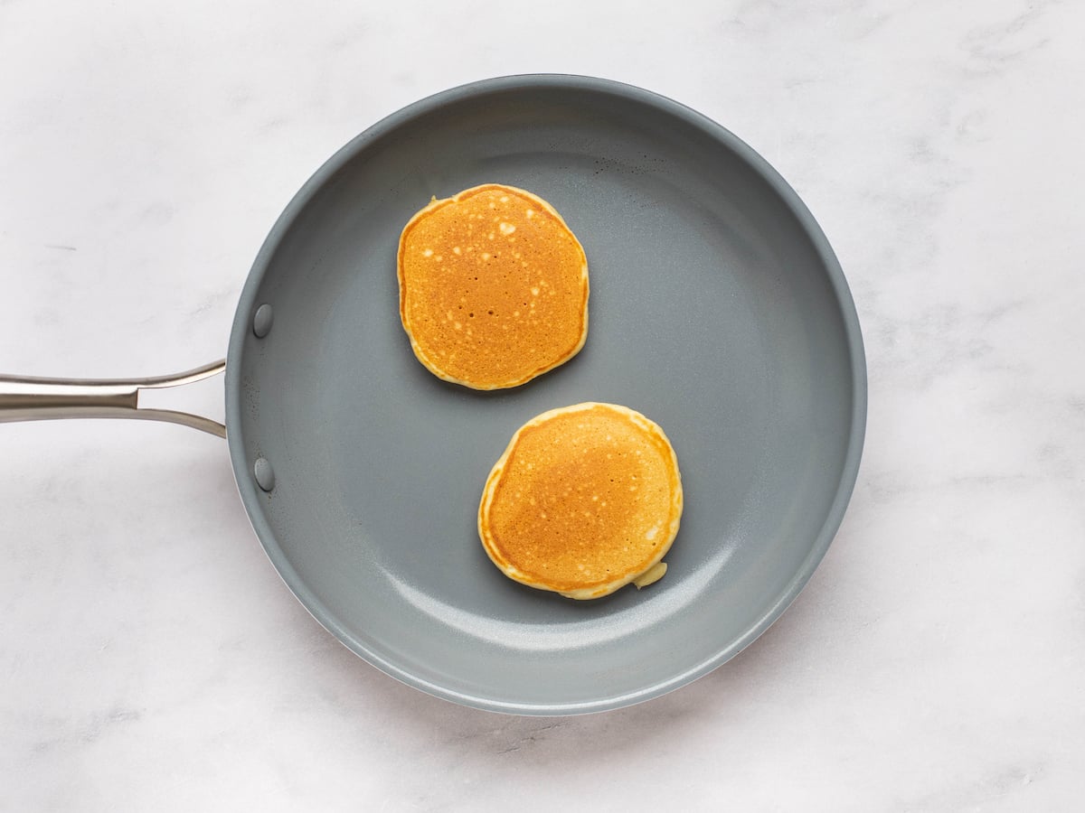 cooking ricotta pancakes