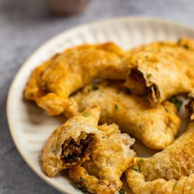 beef empanadas on serving platter