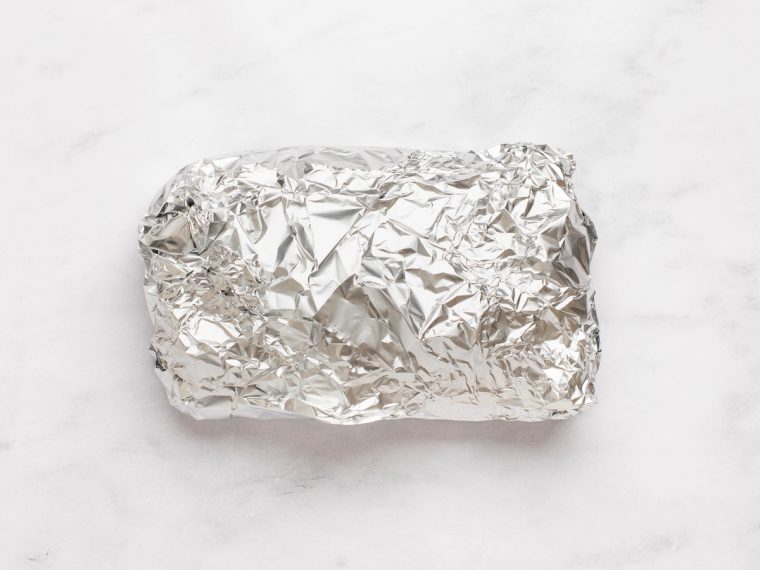 garlic bread wrapped in aluminum foil