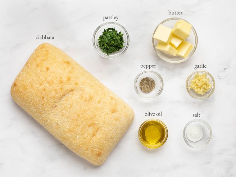 what you'll need to make garlic bread