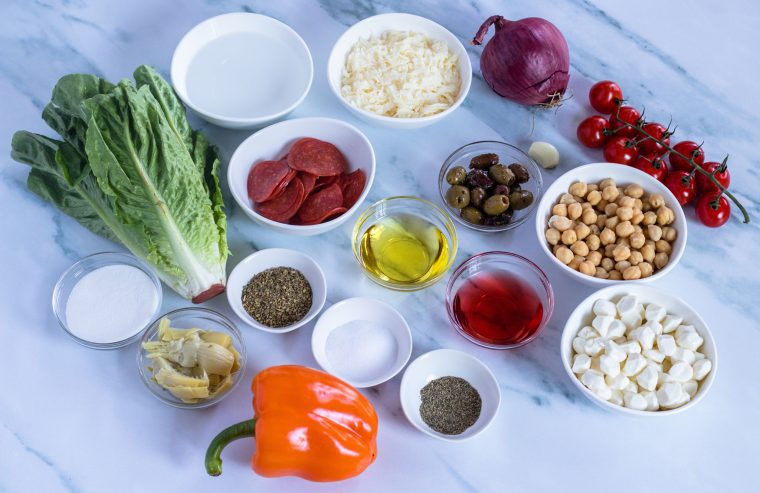 ingredients for antipasto salad