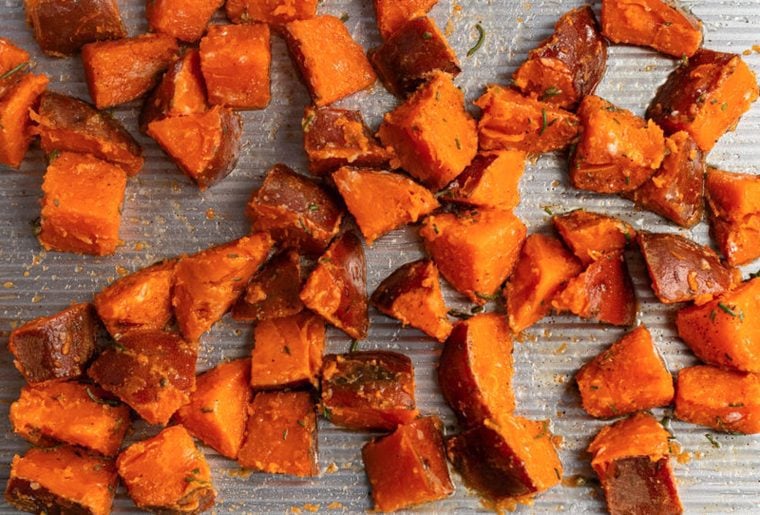 Crispy Roasted Sweet Potatoes Once Upon a Chef