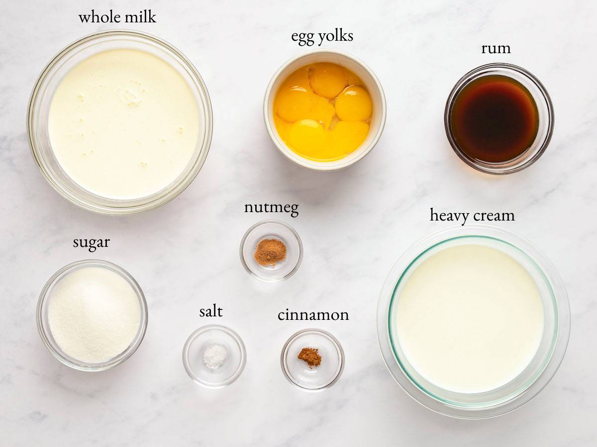 eggnog ingredients