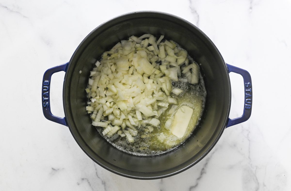 cooking onions in butter
