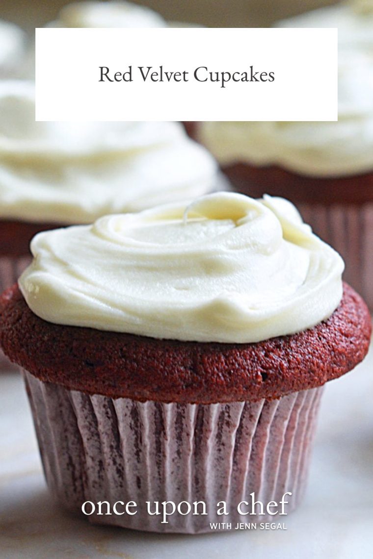 Charming? Check. Kitschy? Absolutely. But who can resist red velvet cupcakes with their subtle chocolate flavor, gorgeous hue, and lavish swirl of cream cheese frosting on top?