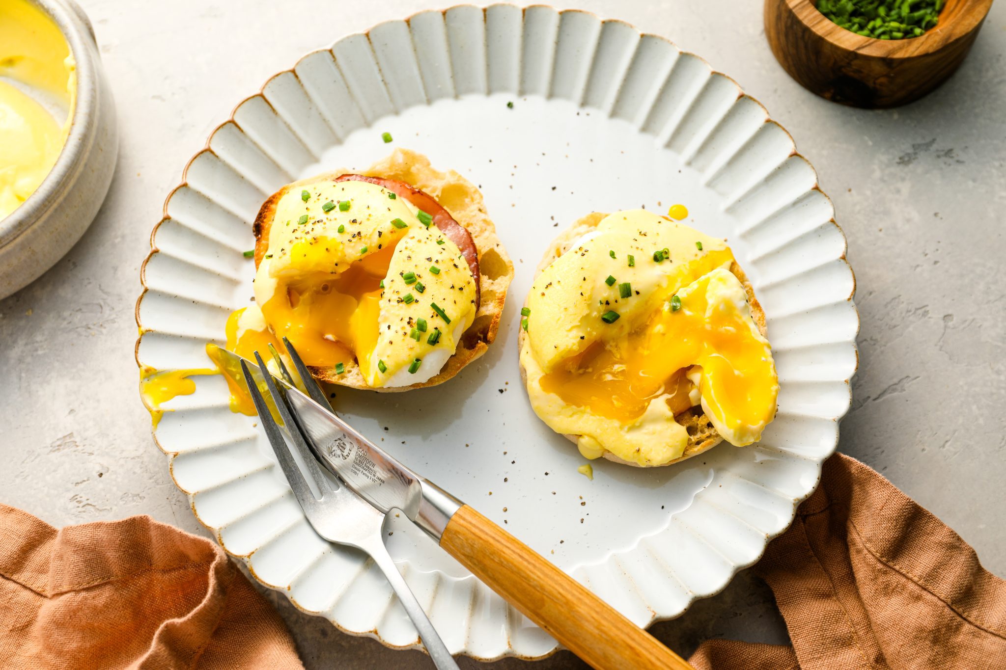 Classic Eggs Benedict with Foolproof Hollandaise - Once Upon a Chef