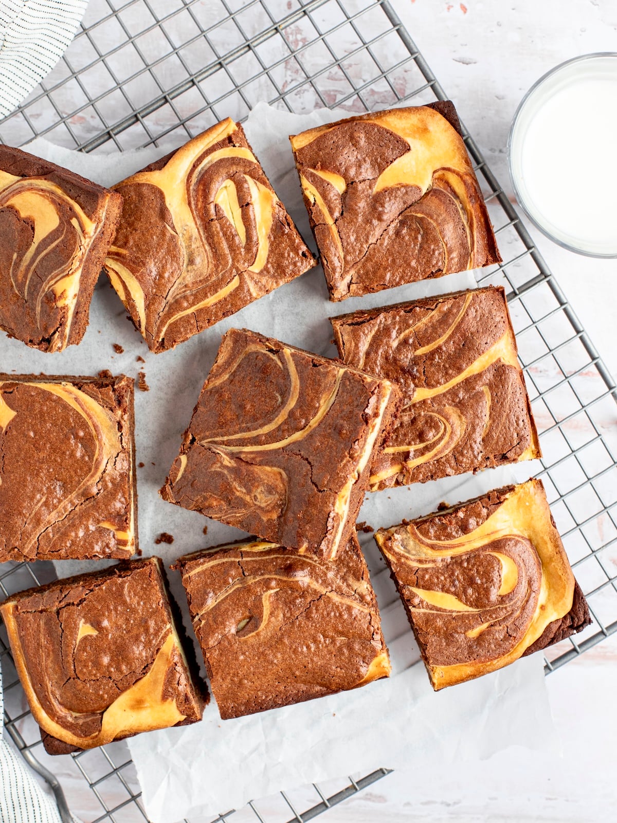 Baileys Cheesecake-Marbled Brownies