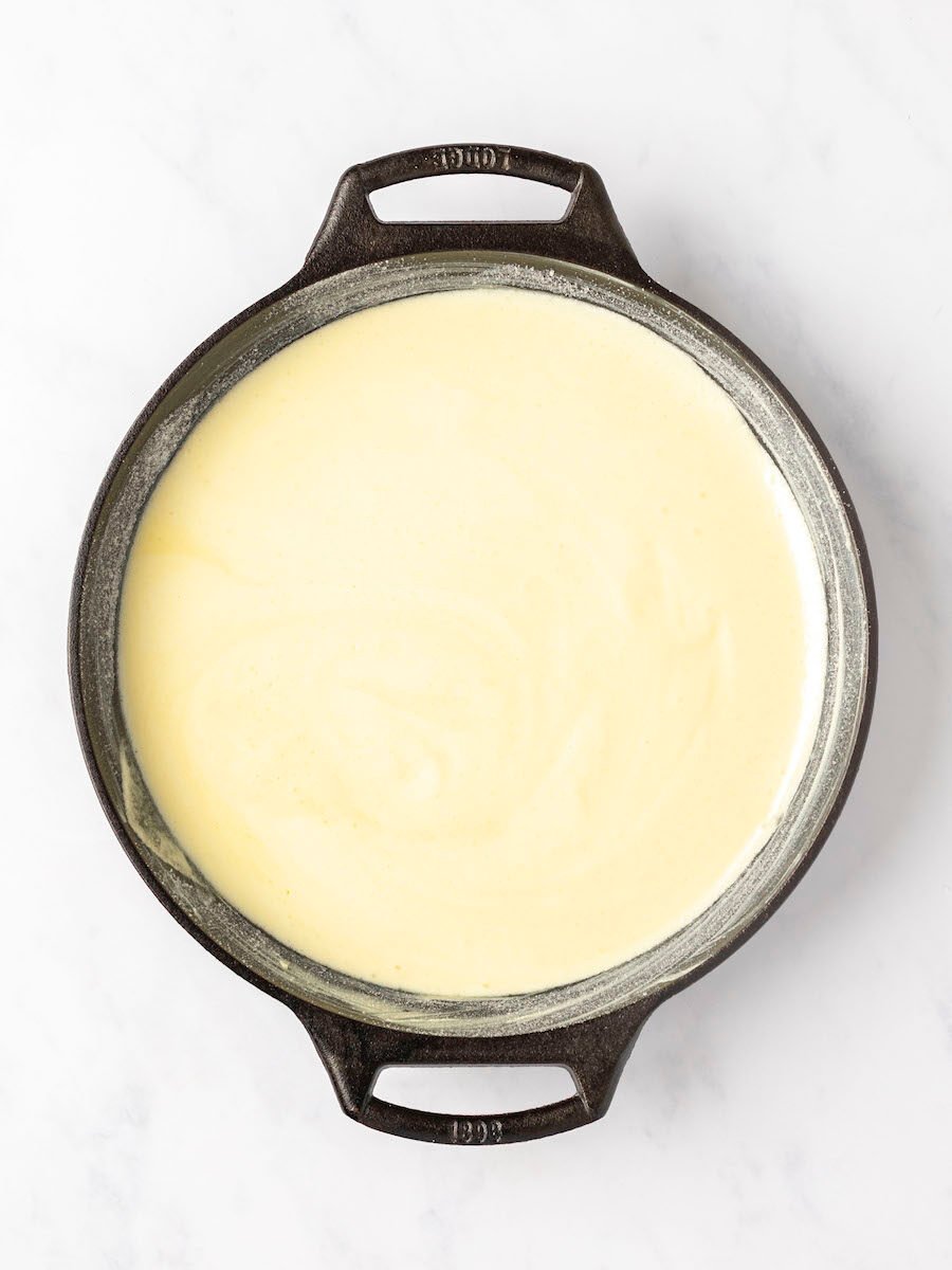 batter in 10-inch ovenproof skillet