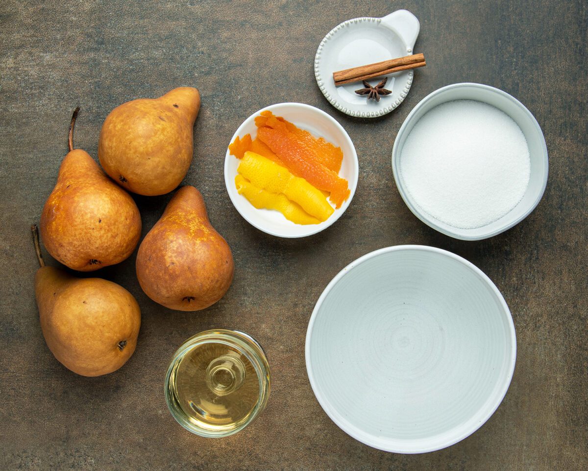 poached pear ingredients
