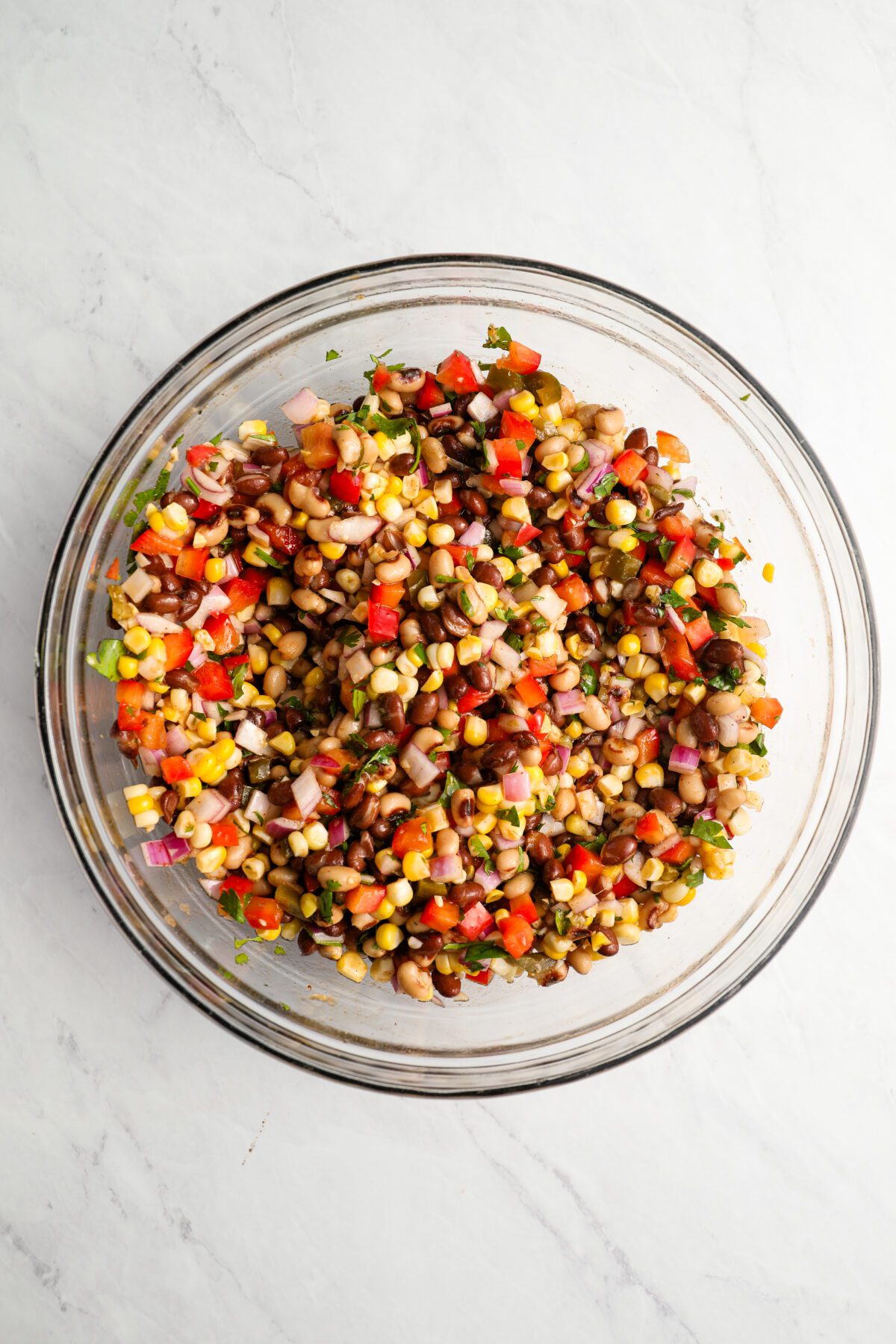 cowboy caviar in glass bowl
