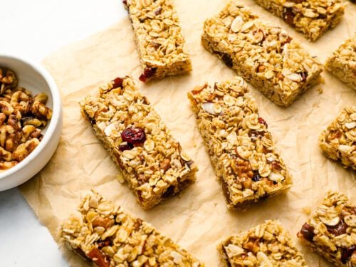 Crispy Honey Nut Granola Bars