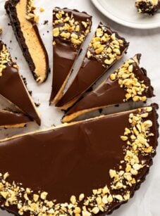 chocolate peanut butter tart