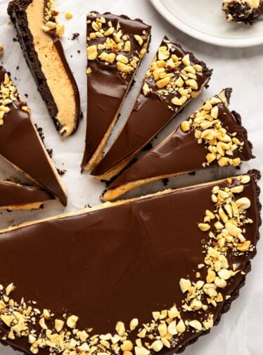 chocolate peanut butter tart