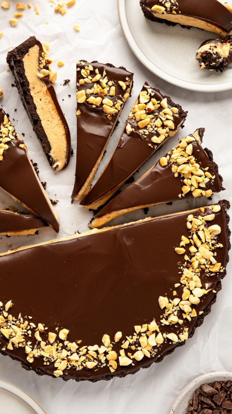 chocolate peanut butter tart