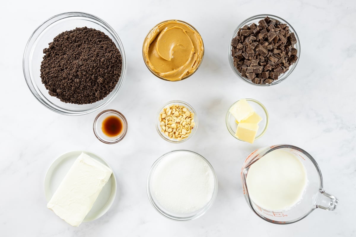 Chocolate Peanut Butter Tart Ingredients
