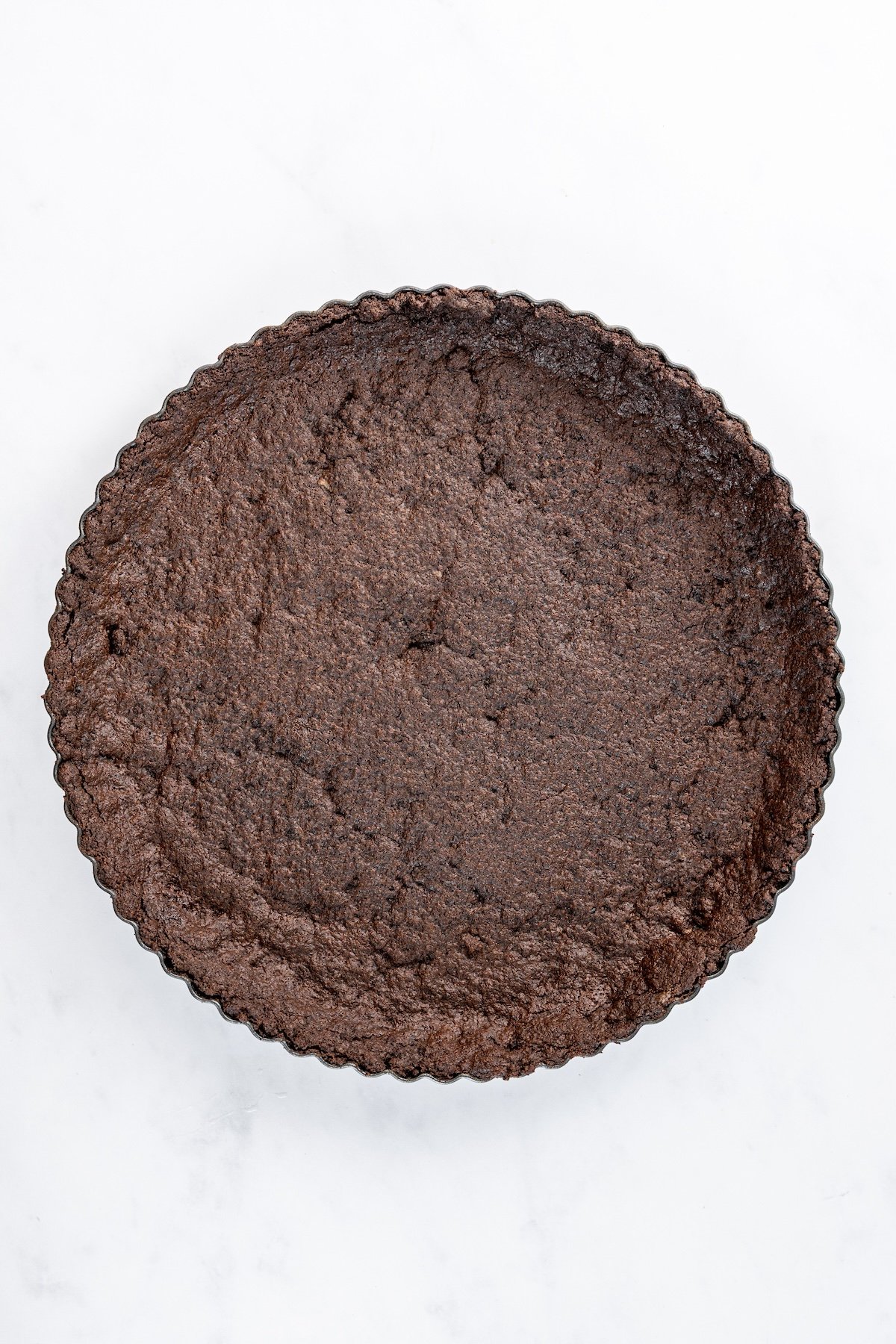 baked chocolate cookie crust
