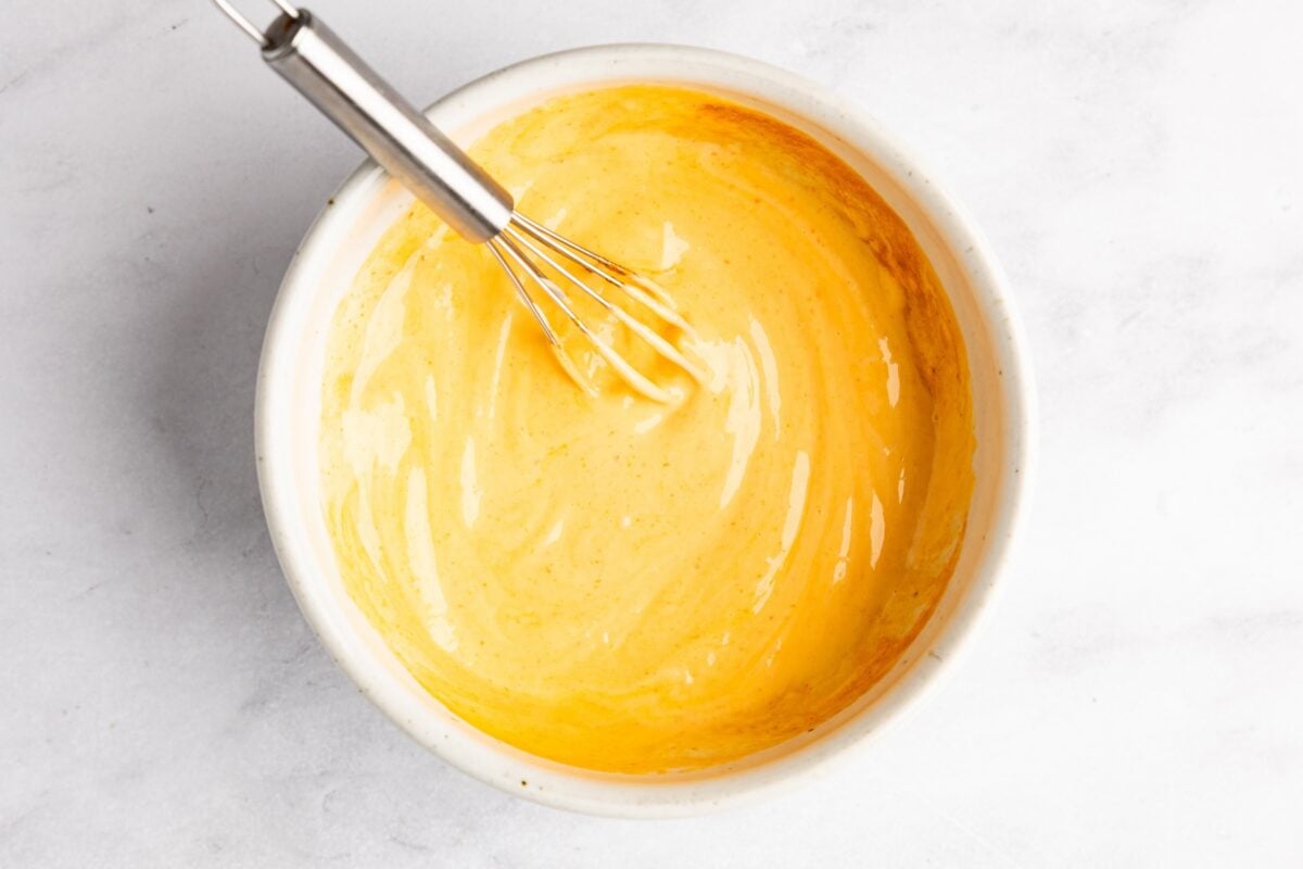 sriracha mayo whisked in small bowl